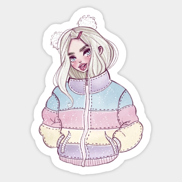 Winter Girl Sticker by Alina.soul.notes